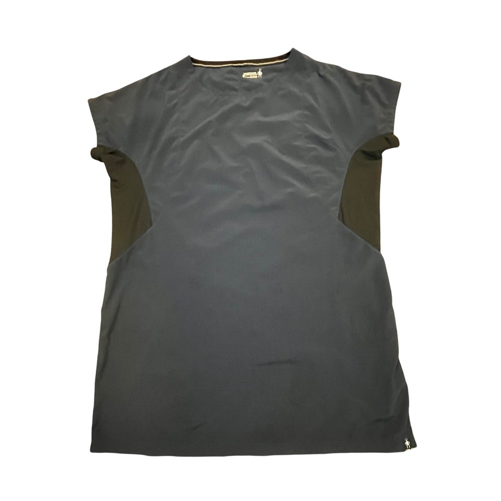 Smartwool Womens XL Navy Blue Active Mini Dress Merino Wool Blend Mesh‎ Panels